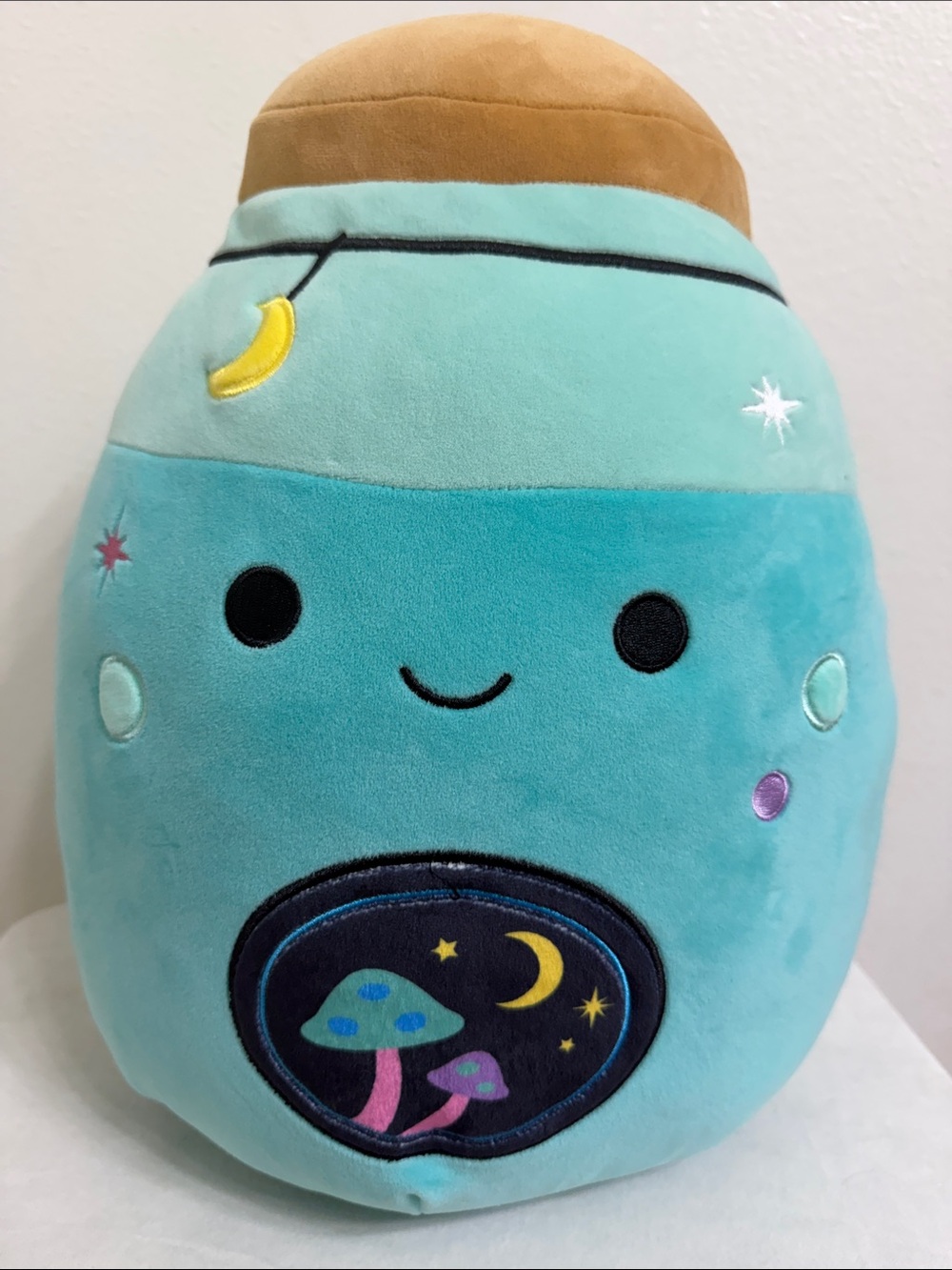 Squishmallow Reishi Kids Plush Teal Mushroom Moon Character